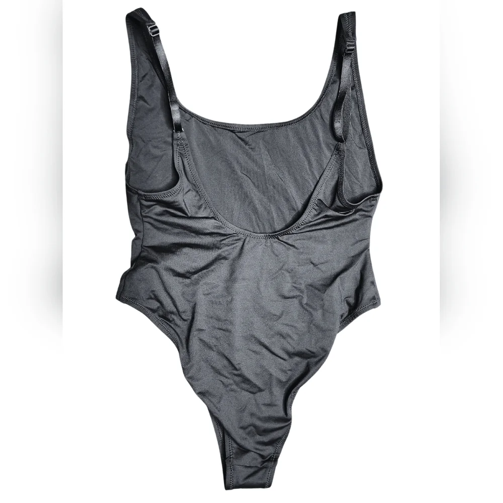 Skims Scoop Neck One Piece Swimsuit, Large NWT Black (Onyx) - Picture 5 of 6